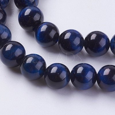 Natural Tiger Eye Beads Strands X-G-G544-8mm-04-1