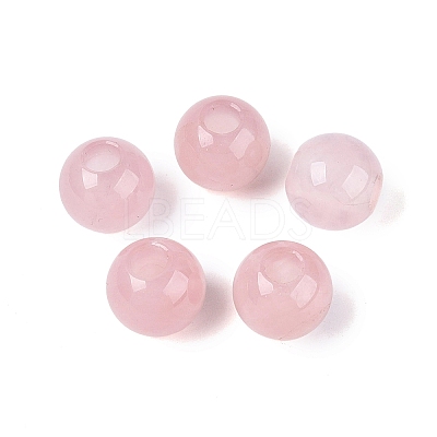Natural Rose Quartz European Beads G-Q602-09B-02-1