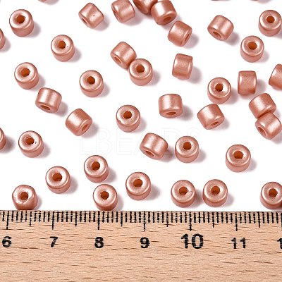Baking Paint Pearlized Glass Seed Beads SEED-T008-03F-1