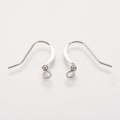 Brass French Earring Hooks KK-Q365-P-NF-1