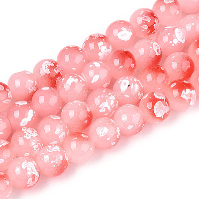 Baking Paint Glass Beads X1-DGLA-N015-10mm-03-1