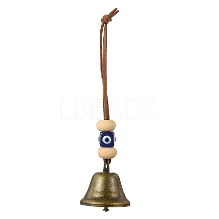 Iron Witch Bells for Door Knob Protection HJEW-JM02184-1