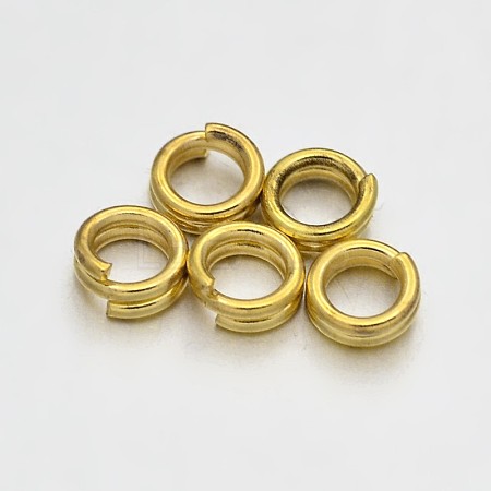 Brass Split Rings KK-E647-09G-4mm-1