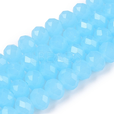 Glass Beads Strands EGLA-A044-J8mm-D04-1