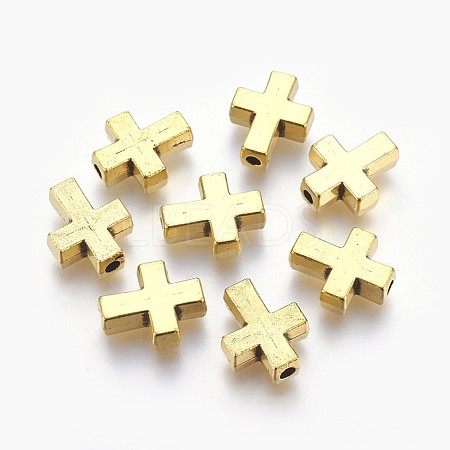 Tibetan Style Alloy Beads TIBEB-A134914-AG-LF-1