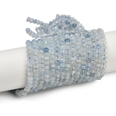Natural Aquamarine Beads Strands G-L587-B02-01-A-1