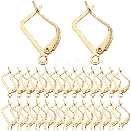 60Pcs Brass Donut Bails KK-SC0004-58G-1