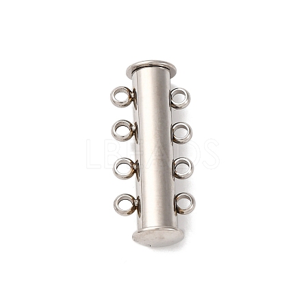 304 Stainless Steel Slide Lock Clasps STAS-A117-07B-P-1