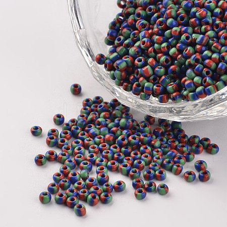 12/0 Opaque Colours Seep Glass Beads SEED-M008-C15-1