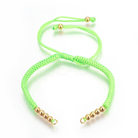 Nylon Cord Braided Bead Bracelets Making BJEW-F360-F07-1