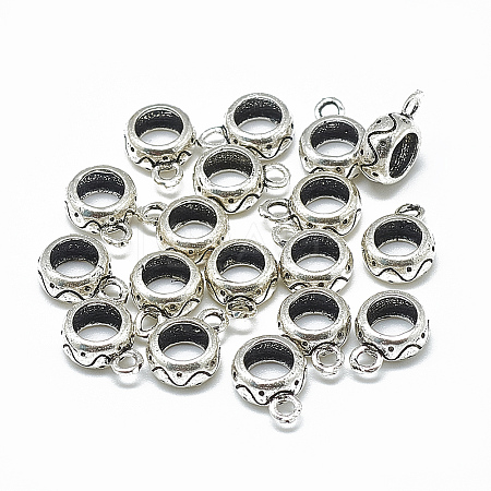 Thailand 925 Sterling Silver Tube Bails STER-T002-17AS-1