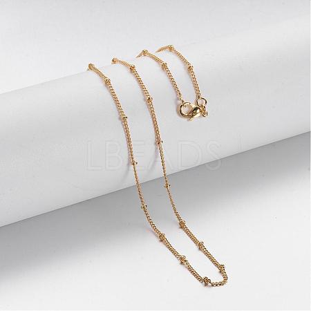 Brass Chain Necklaces MAK-F013-07G-1