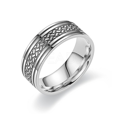 201 Stainless Steel Scale Pattern Finger Rings for Men FS-WGDD078-05-1