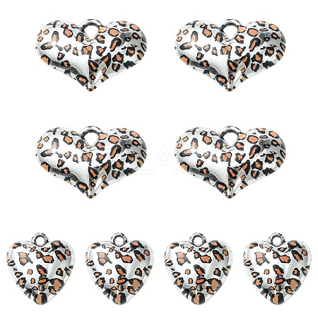 8Pcs 2 Colors Acrylic Pendants OACR-YW0002-55-1