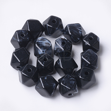 Acrylic Beads OACR-T007-09D-1
