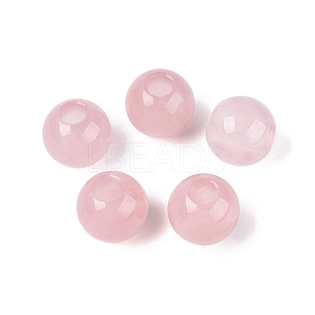 Natural Rose Quartz European Beads G-Q602-09B-02-1