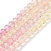 Transparent Painted Glass Beads Strands DGLA-A034-T8mm-A09-2