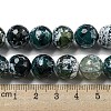 Faceted Natural Fire Crackle Agate Beads Strands G-F447-12mm-N11-5