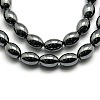 Non-magnetic Synthetic Hematite Oval Beads Strands X-G-F161-32D-1