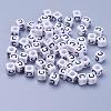 Acrylic Horizontal Hole Letter Beads PL37C9308-C-1