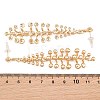 Alloy Stud Dangle Earrings for Women AL-CBA6127-05G-3