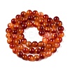 Dyed Natural White Jade Beads Strands G-T138-6mm-210-19-2