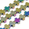 Electroplate Non-magnetic Synthetic Hematite Beads Strands G-I096-02-1