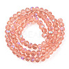Electroplate Glass Beads Strands LS-EGLA-A034-T8mm-L24-3