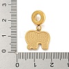 Ion Plating(IP) 304 Stainless Steel Enamel European Dangle Charms STAS-U005-44G-01-3