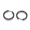 304 Stainless Steel Huggie Hoop Earrings EJEW-G272-01-20mm-B-2