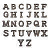 Alphabet Resin Rhinestone Patches DIY-TAC0005-45H-1