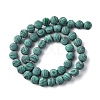 Synthetic Malachite Beads Strands G-F668-19-8mm-5