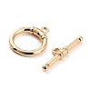 Brass Toggle Clasps KK-FH0001-61-2