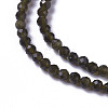 Natural Golden Sheen Obsidian Beads Strands X-G-F596-17-2mm-3