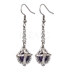 Glass Seed Beads Dangle Earrings EJEW-MZ00350-04-2