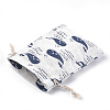 Polycotton(Polyester Cotton) Packing Pouches Drawstring Bags ABAG-S004-06C-10x14-3