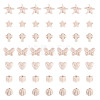 140Pcs 7 Styles Synthetic Howlite Beads G-TA0002-66-2