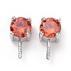 Rhodium Plated 925 Sterling Silver Peg Bails STER-D035-47P-04-2