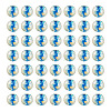 100Pcs Crackle Transparent Glass Beads GLAA-TADJ0001-12E-2