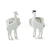 Non-Tarnish Cute Little Animal Theme 304 Stainless Steel Stud Earrings EJEW-B041-04H-P-1