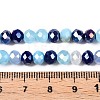 Electroplate Glass Beads Strands GLAA-T023-C16-04-4