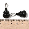 Natural Obsidian Pendants G-B127-03P-17-4