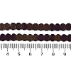 Electroplated Natural Lava Rock Beads Strands G-Q1009-G01-02-5