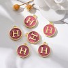 Golden Plated Alloy Enamel Charms LS-ENAM-S118-08H-5