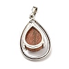 Synthetic Goldstone Pendants G-B033-04P-18-3