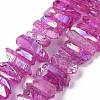 Natural Quartz Crystal Points Beads Strands G-K181-B24-1