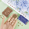 240Pcs 2-Hole Baking Paint Opaque Colours Glass Seed Beads SEED-SC0001-12G-3