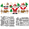 Christmas Theme Carbon Steel Cutting Dies Stencils DIY-WH0309-1201-1