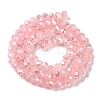 Baking Electroplate Glass Beads Strands DGLA-A039-J10mm-B08-4
