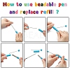 Plastic Beadable Pens AJEW-L082-B07-3
